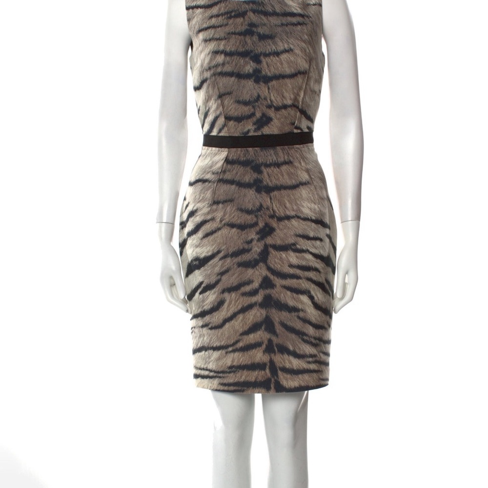 Giambattista Valli Animal Print Midi Dress